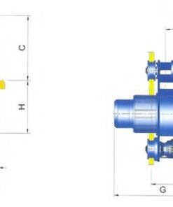Palang sungdo 15 Palang cáp điện dầm đôi