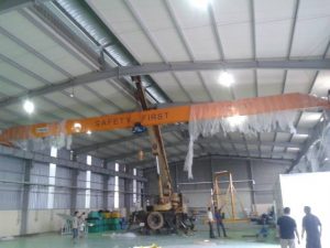 Lắp đặt cầu trục dầm đơn 5 tấn